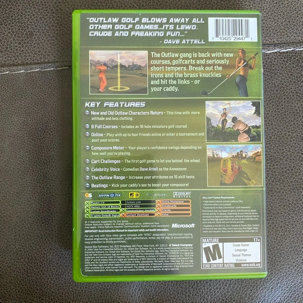 Outlaw Golf 2 (Microsoft Xbox, 2004)